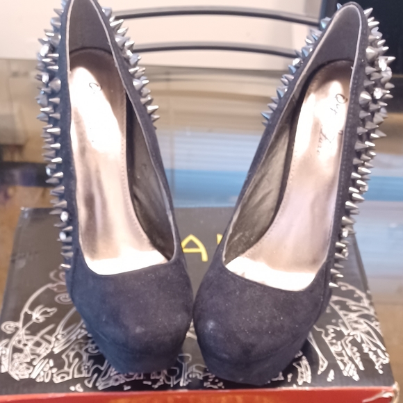 Quip Luxe Designer Shoe High Heel Pump Size 7.5 Color: Black - Picture 5 of 5